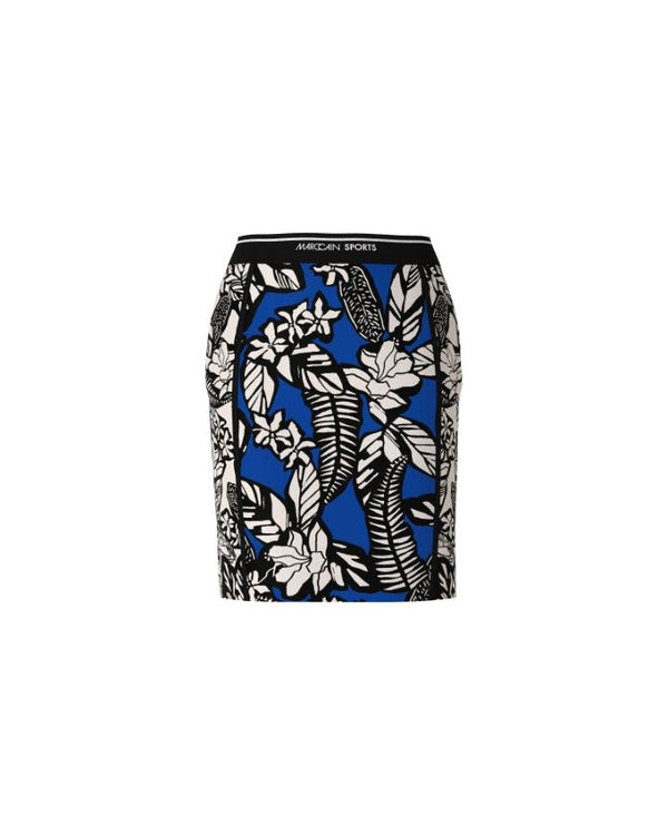 Marc Cain - Floral Pattern Mix Mini Skirt