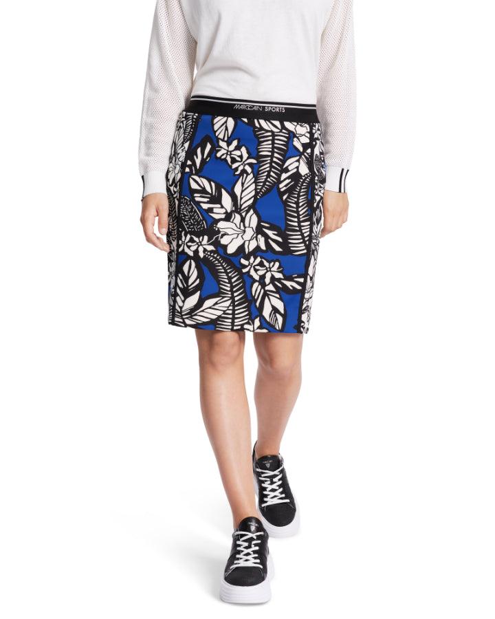 Marc Cain - Floral Pattern Mix Mini Skirt