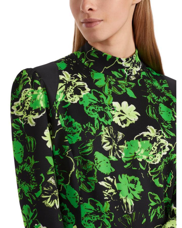 Marc Cain - Green Floral Print Dress