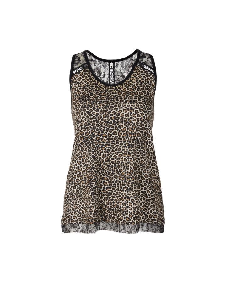 Marc Cain - Leopard and Lace Tank Top