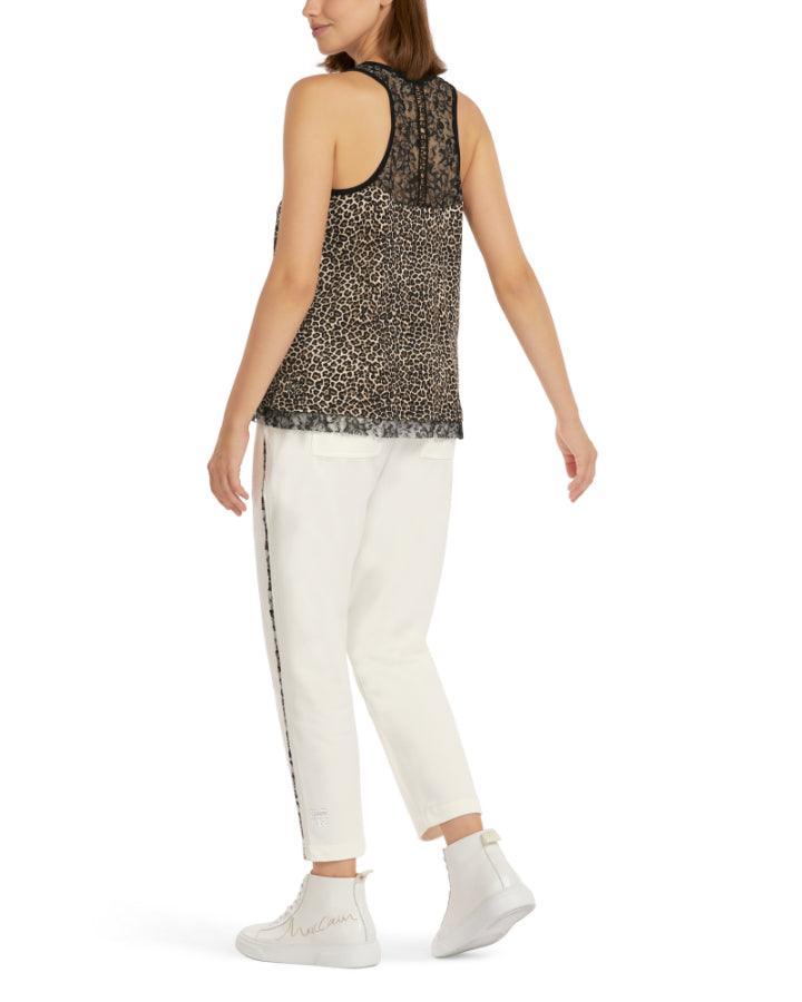 Marc Cain - Leopard and Lace Tank Top