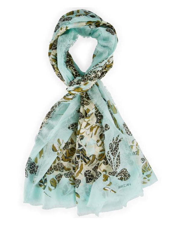 Marc Cain - Leopard Floral Print Scarf