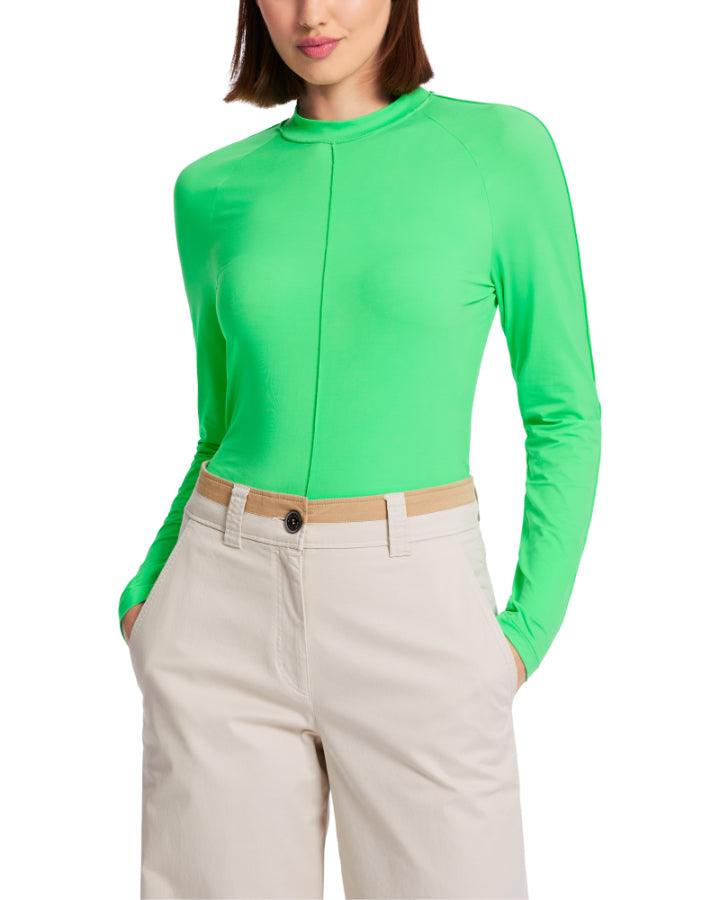 Marc Cain - Long Sleeve Stand Collar Top