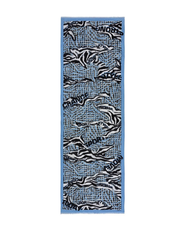 Marc Cain - Long Zebra and Pepita Pattern Scarf