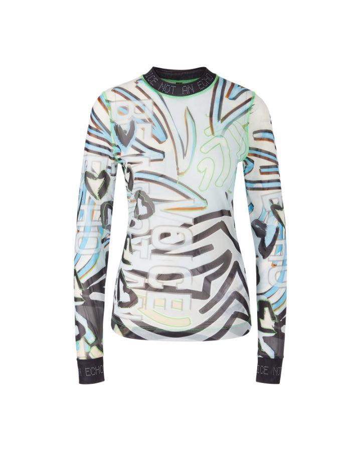 Marc Cain - Mesh Print Top