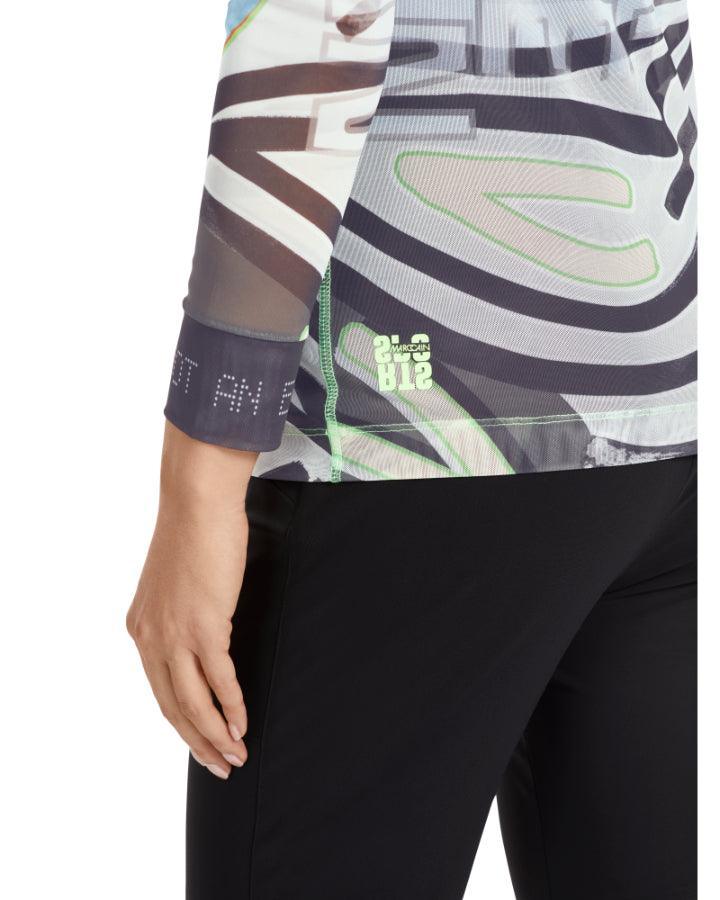 Marc Cain - Mesh Print Top