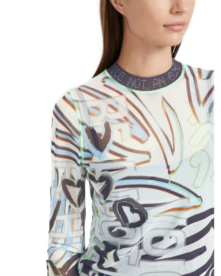 Marc Cain - Mesh Print Top