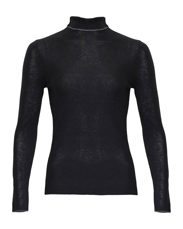 Marc Cain - Metallic Trim Wool Blend Pullover