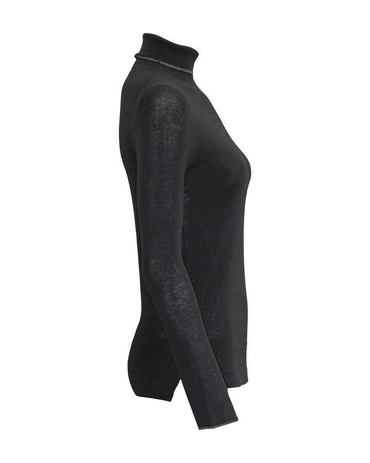 Marc Cain - Metallic Trim Wool Blend Pullover