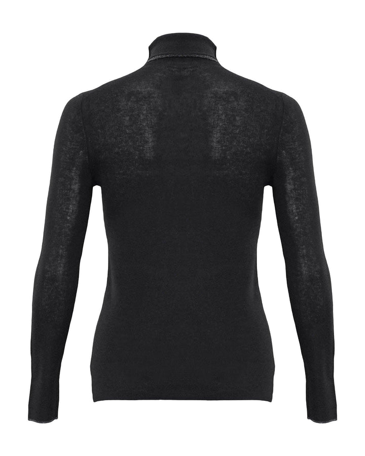 Marc Cain - Metallic Trim Wool Blend Pullover