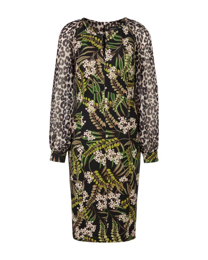 Marc Cain - Mix Print Sheer Sleeve Dress