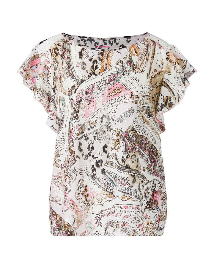 Marc Cain - Paisley Cap Sleeve Top