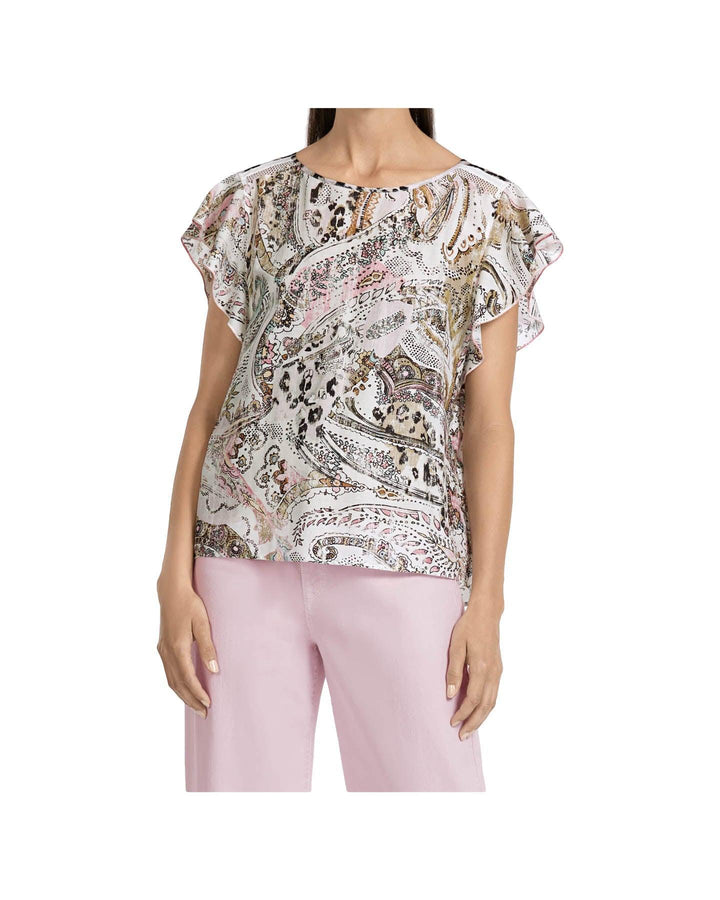 Marc Cain - Paisley Cap Sleeve Top