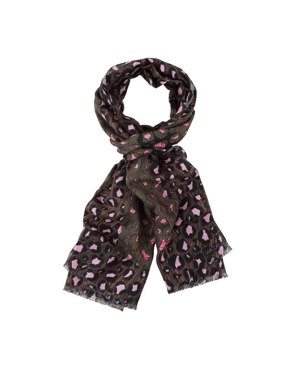 Marc Cain - Pink Leopard Scarf