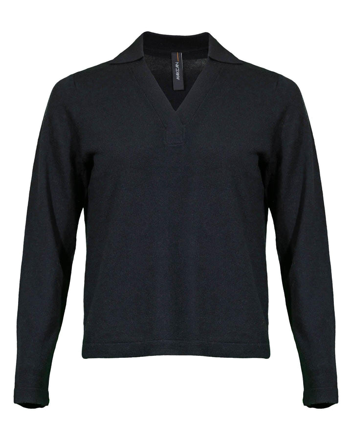 Marc Cain - Polo Long Sleeve Knit Pullover