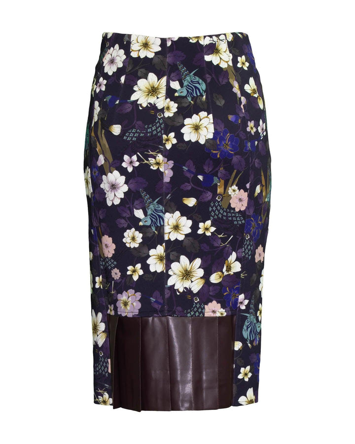 Marc Cain - Print Pencil Skirt Pleat Detail