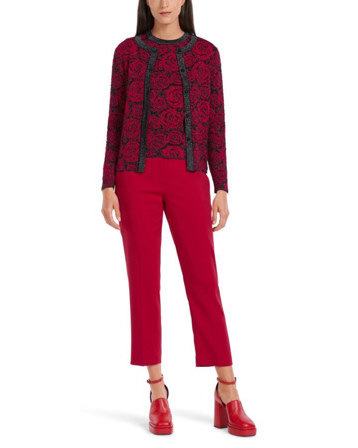 Marc Cain - Rose Print Cardigan