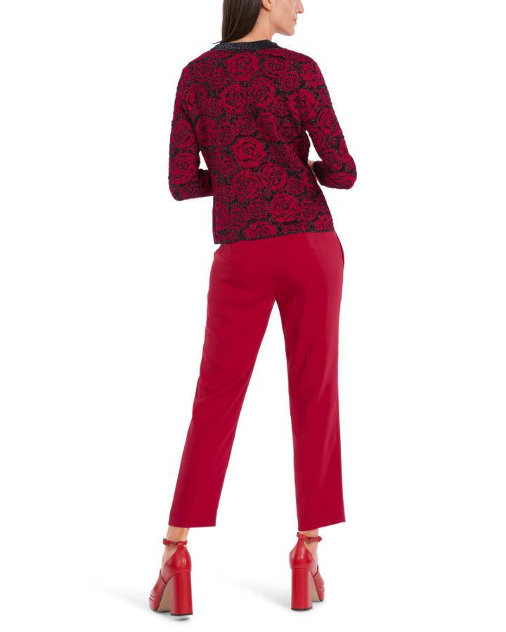 Marc Cain - Rose Print Cardigan