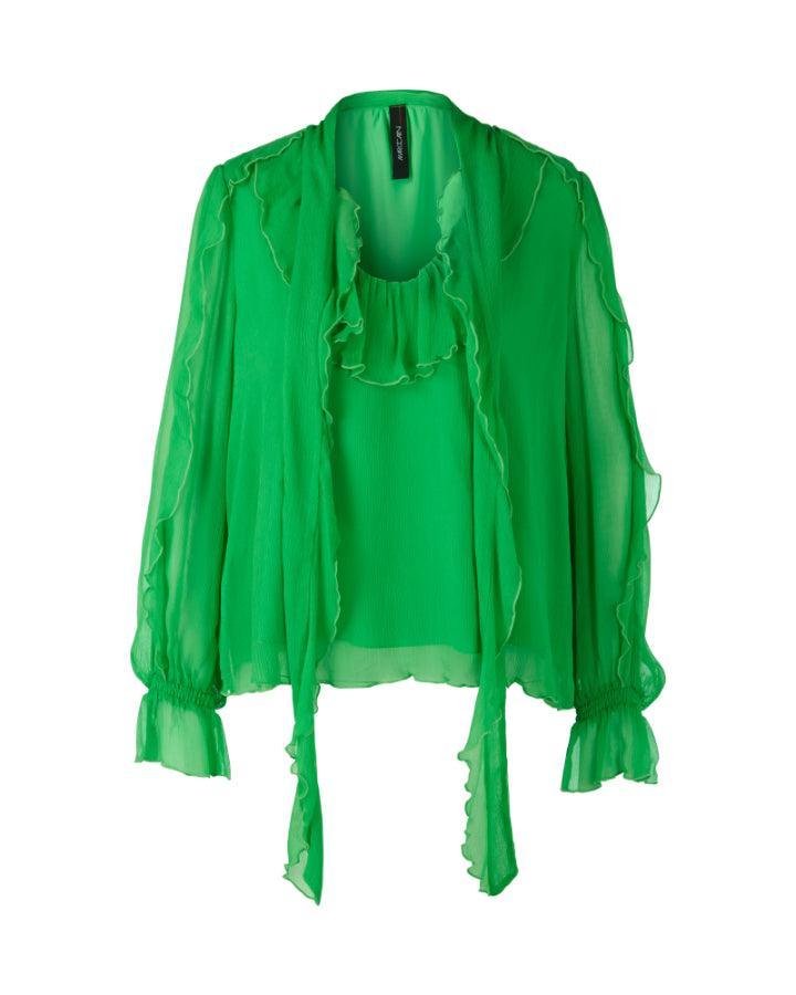 Marc Cain - Sheer Ruffle Blouse