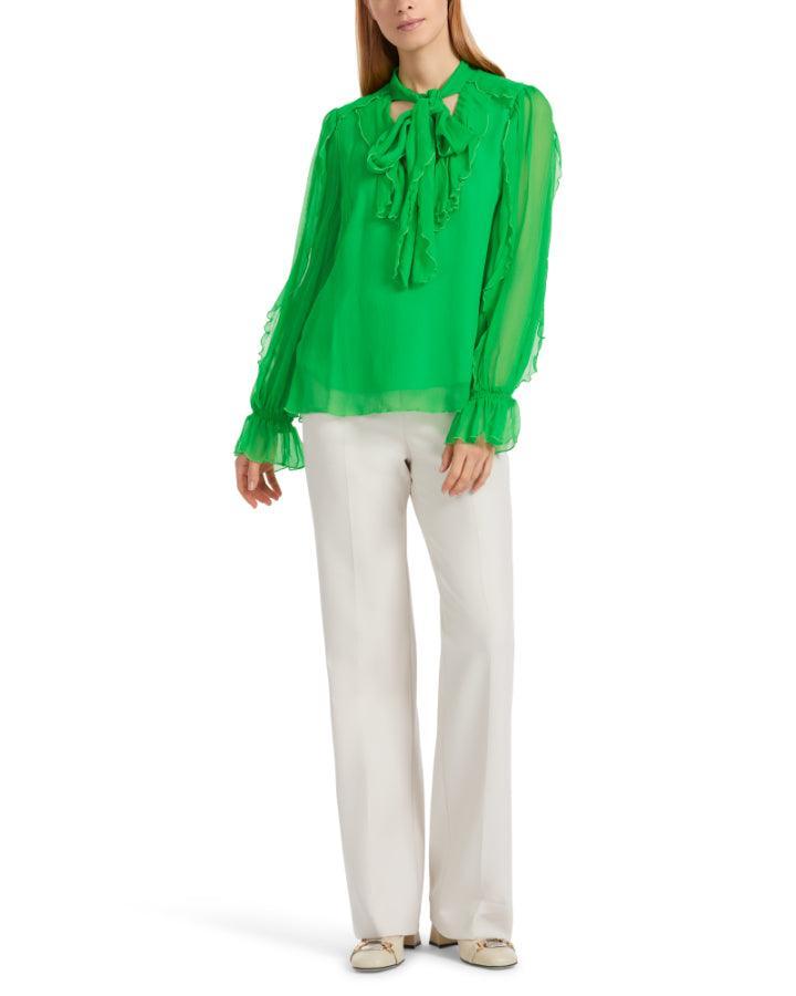 Marc Cain - Sheer Ruffle Blouse