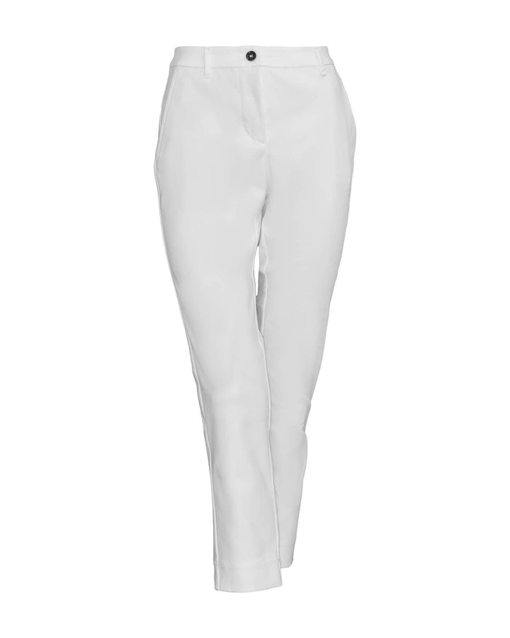 Marc Cain - Stretch Cotton Cropped Pants Off White