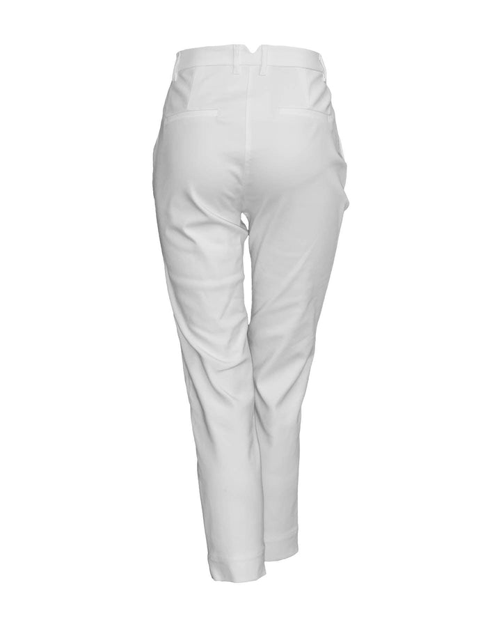 Marc Cain - Stretch Cotton Cropped Pants Off White