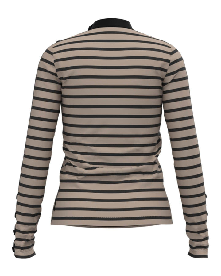 Marc Cain - Striped Button Detail Top