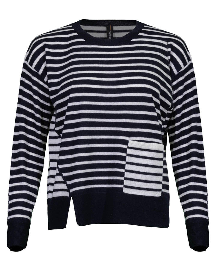 Marc Cain - Striped Fine Knit Pullover