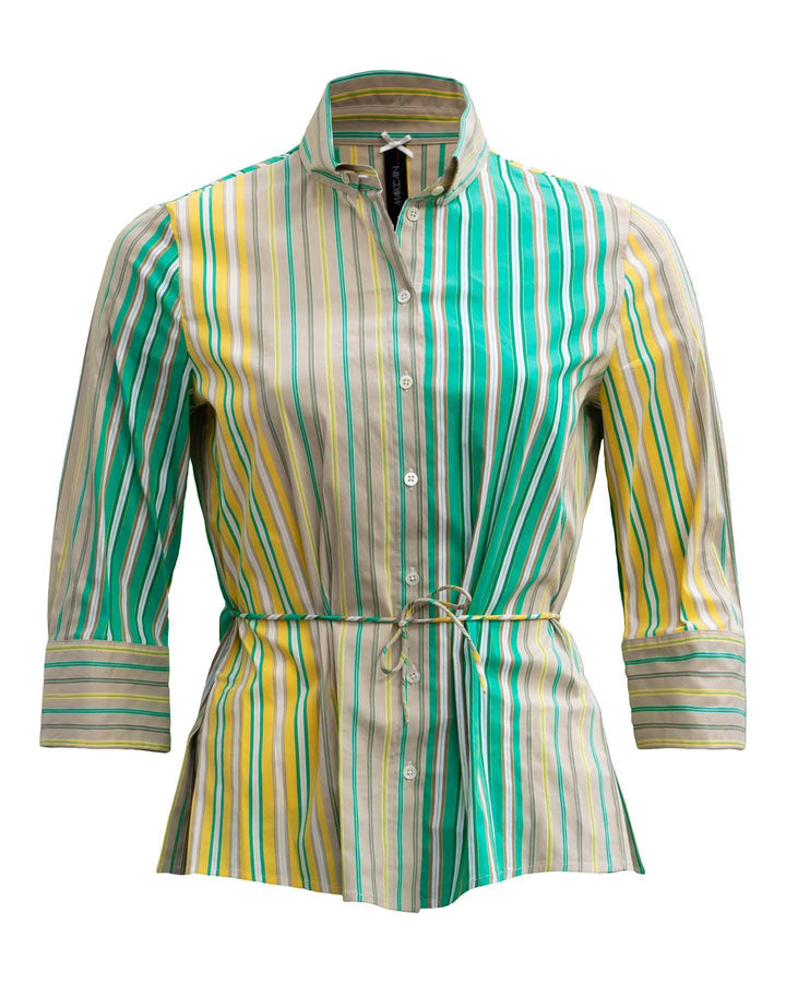 Marc Cain - Striped Waist Tie Shirt