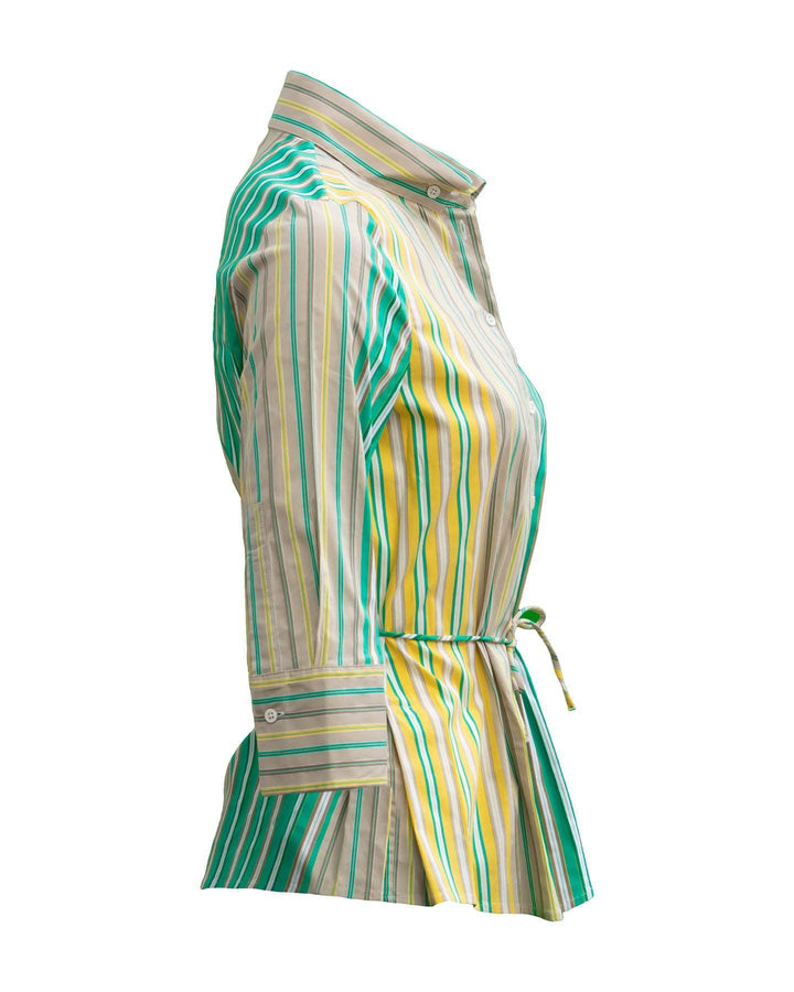 Marc Cain - Striped Waist Tie Shirt
