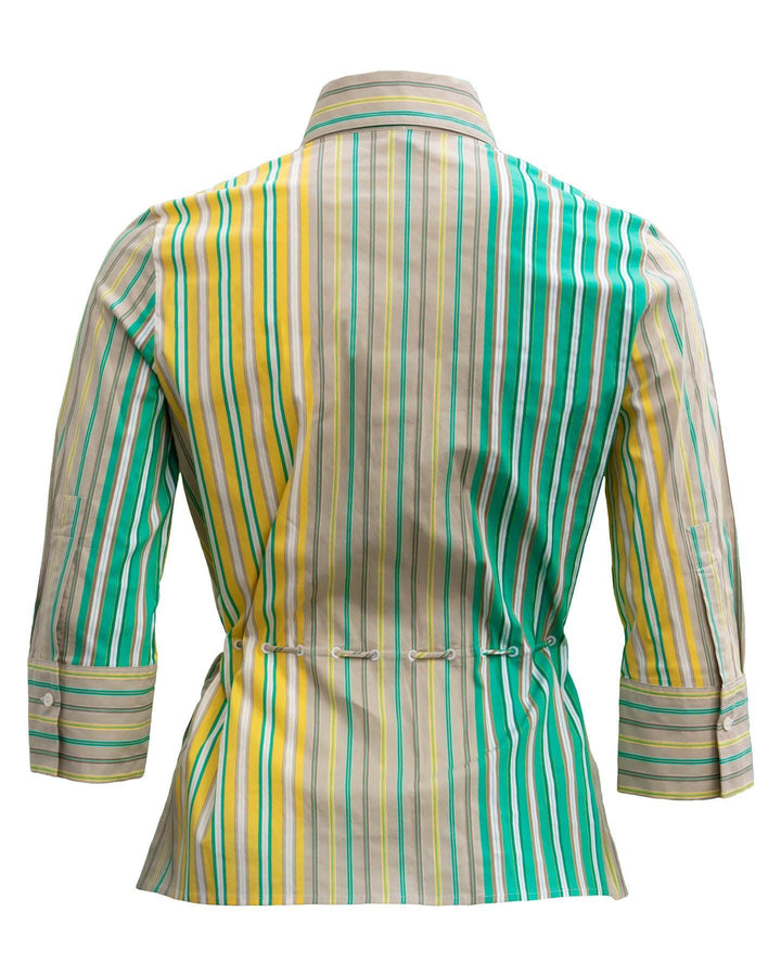 Marc Cain - Striped Waist Tie Shirt