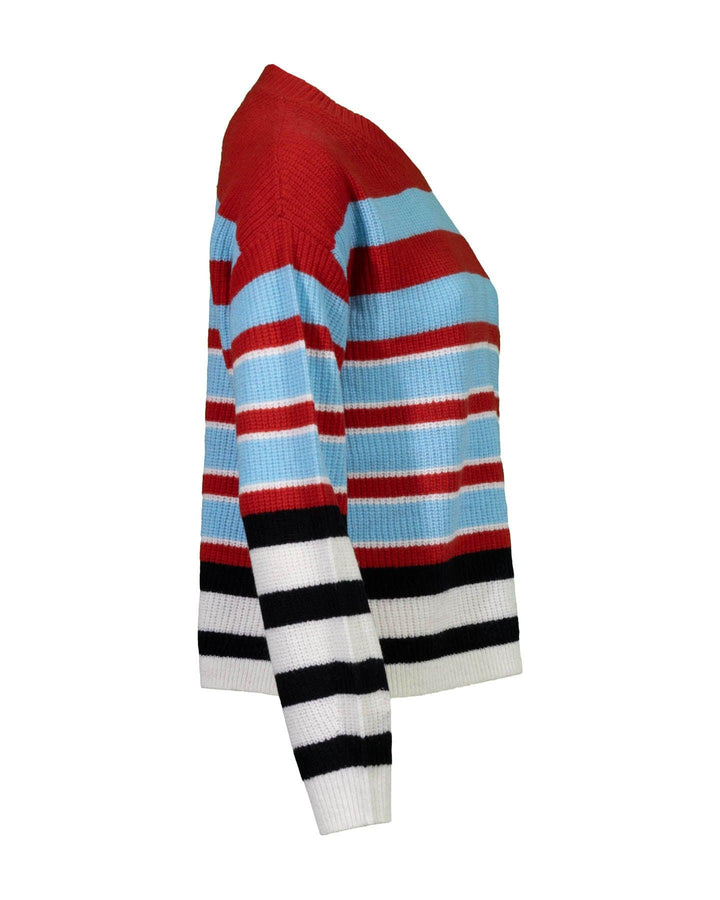 Marc Cain - Striped Woolen Blend Sweater