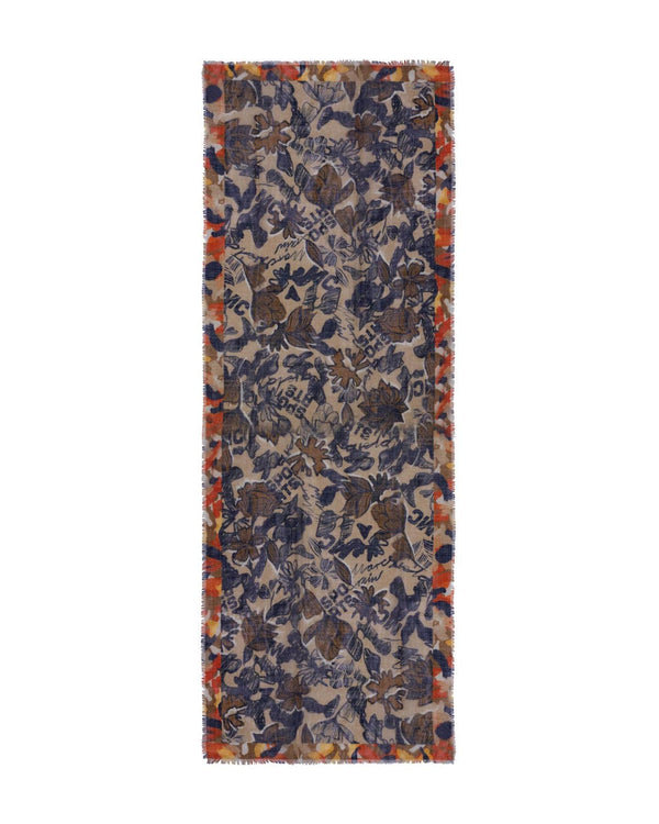 Marc Cain - Tattoo Flower Print Scarf
