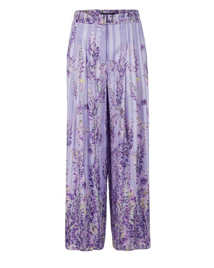 Marc Cain - Wisteria Floral Wide Leg Pants