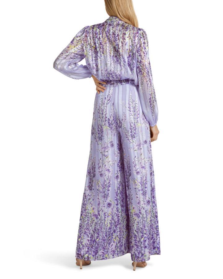 Marc Cain - Wisteria Floral Wide Leg Pants