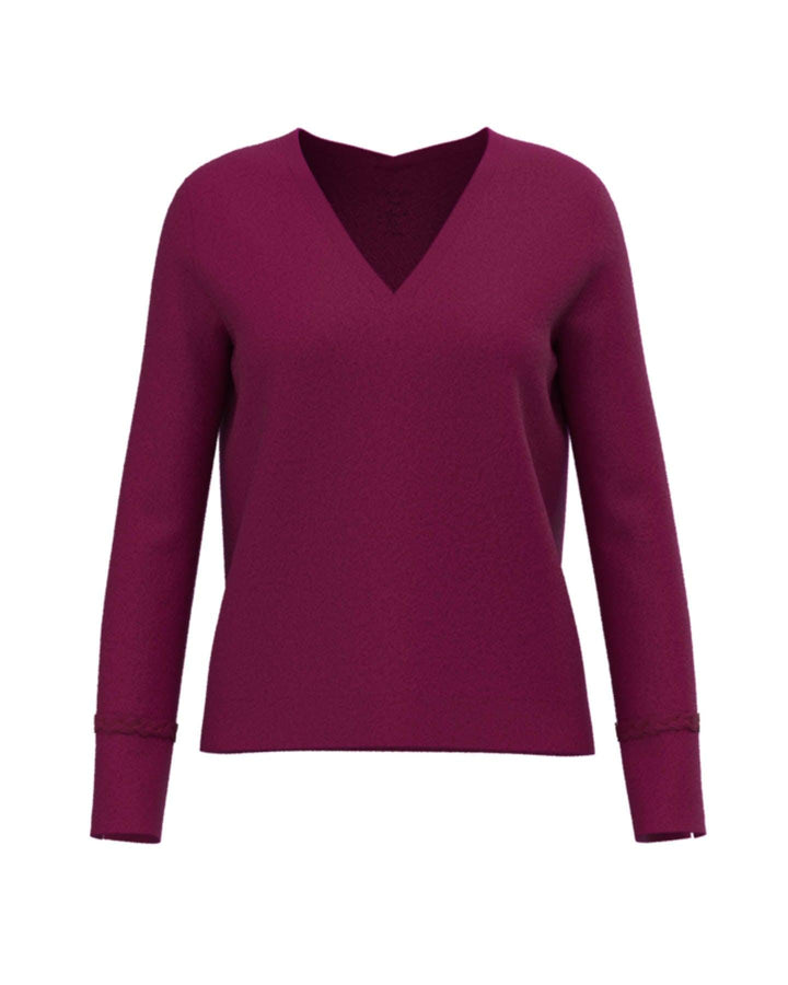 Marc Cain - Wool Blend Cable Detail Pullover