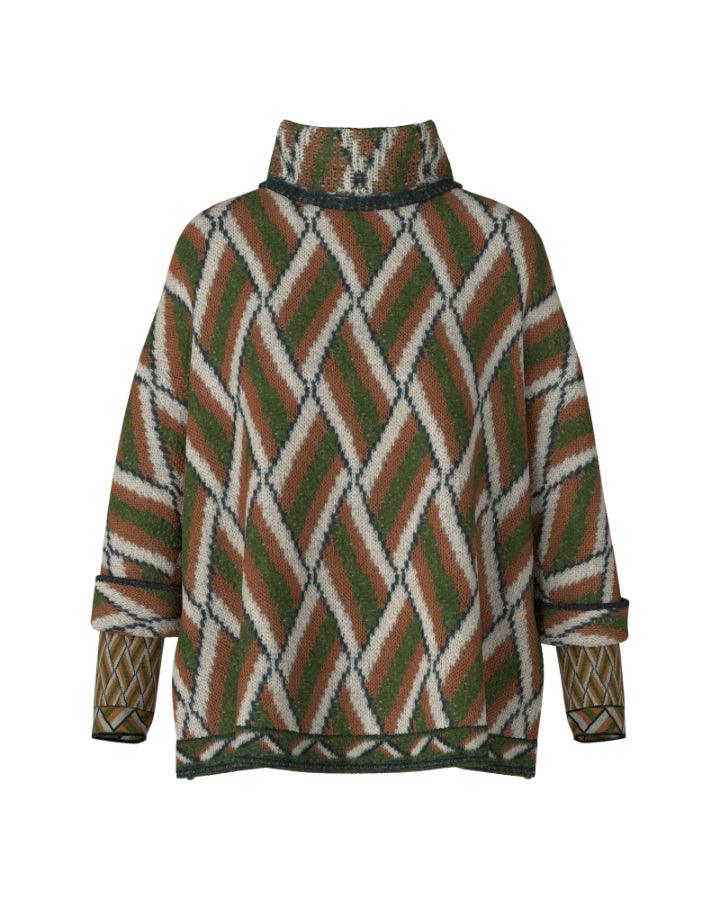 Marc Cain - Woven Pattern Knit Pullover