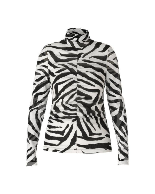 Marc Cain - Zebra Print Mesh Pullover