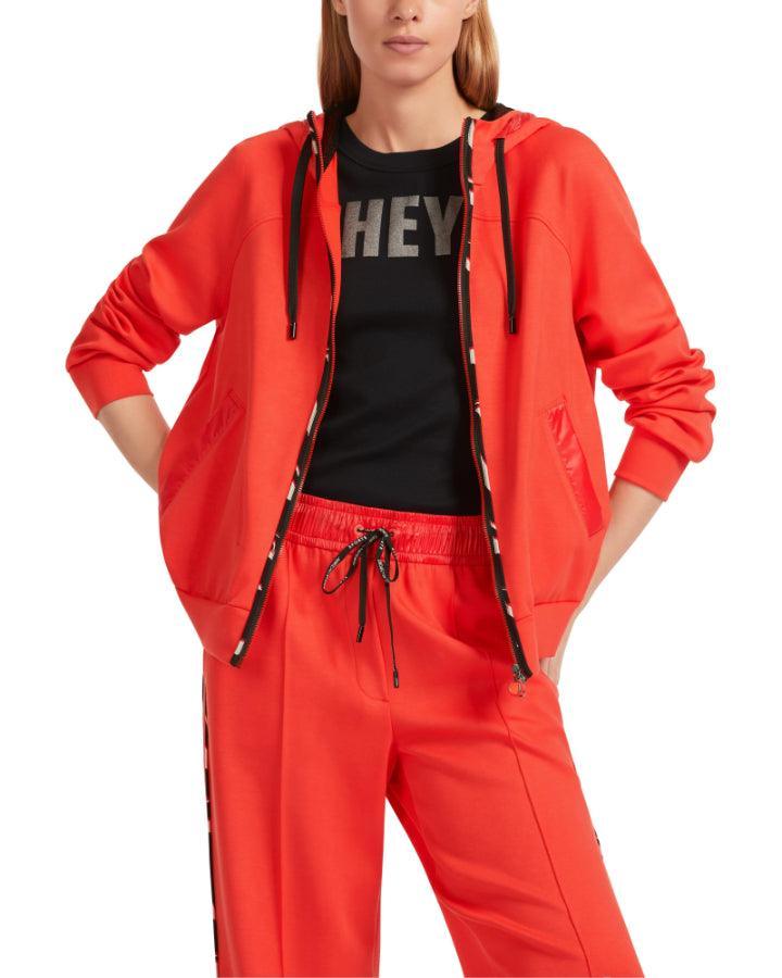 Marc Cain - Zip Detailed Hoodie Jacket