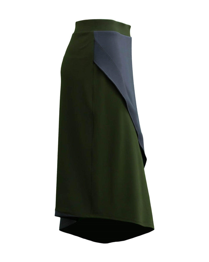 Marie Saint Pierre - Lobelia Layered A-Line Crepe Skirt