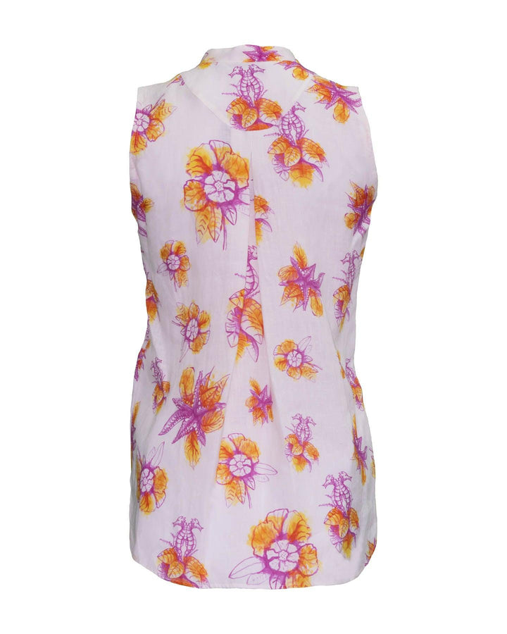 Max Volmary - Floral Print Sleeveless Tank