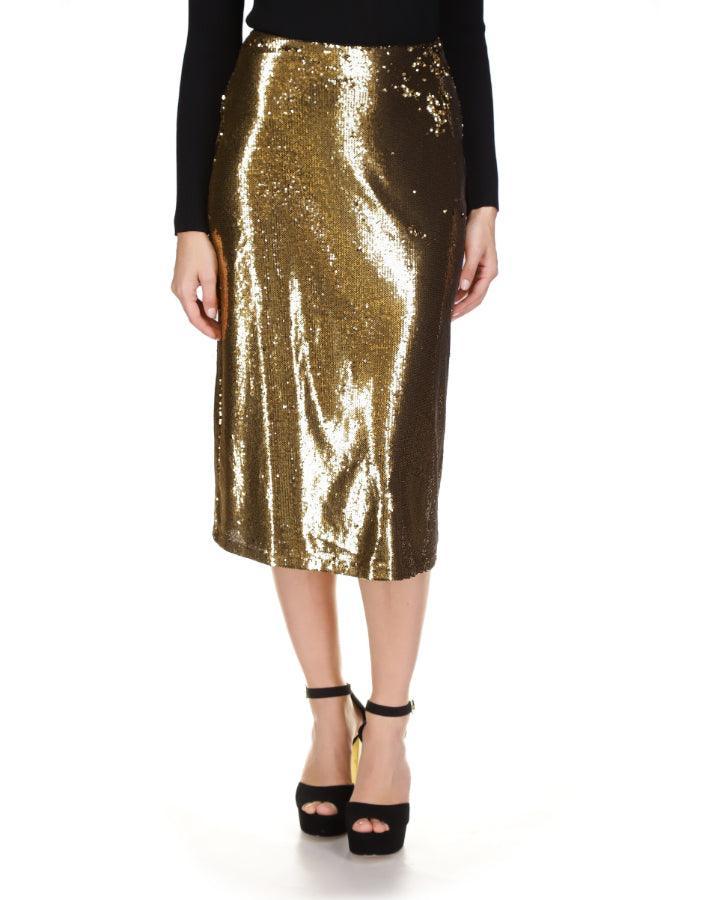 Michael Kors - Sequin A-Line Midi Skirt