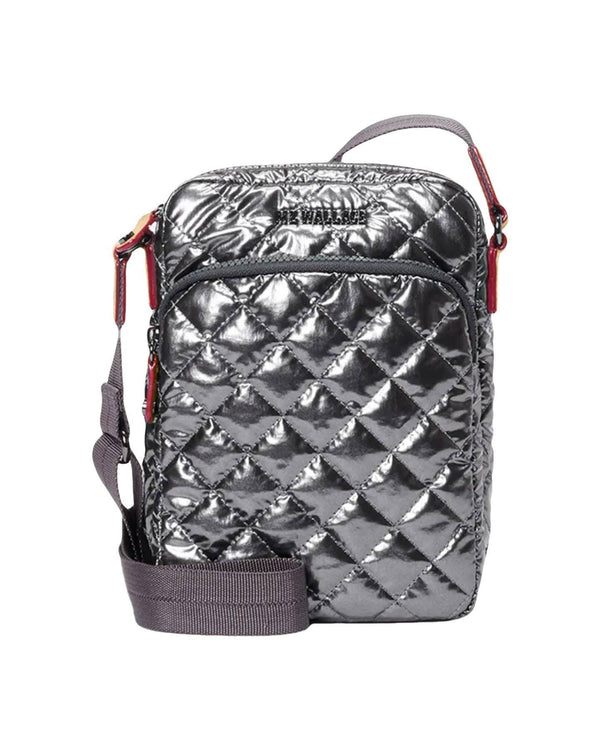 Anthracite Metallic Metro Crossbody Bag – BLU'S