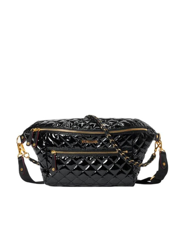 MZ Wallace - Black Lacquer Crosby Sling Bag