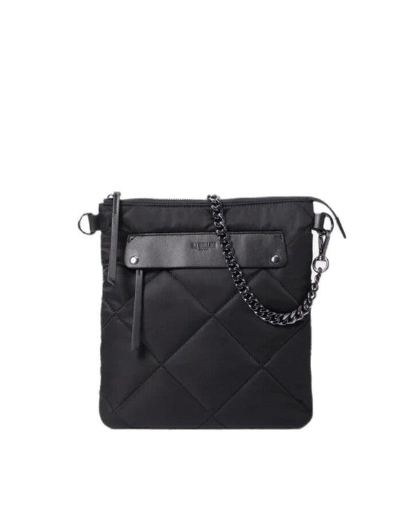 MZ Wallace - Black Quilted Madison Flat Crossbody