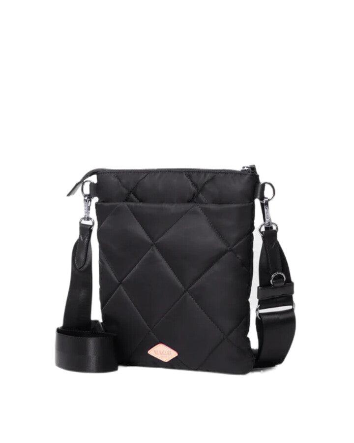 MZ Wallace - Black Quilted Madison Flat Crossbody