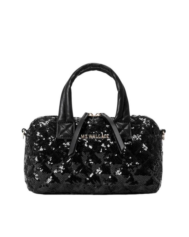 MZ Wallace - Black Sequin Mini Satchel