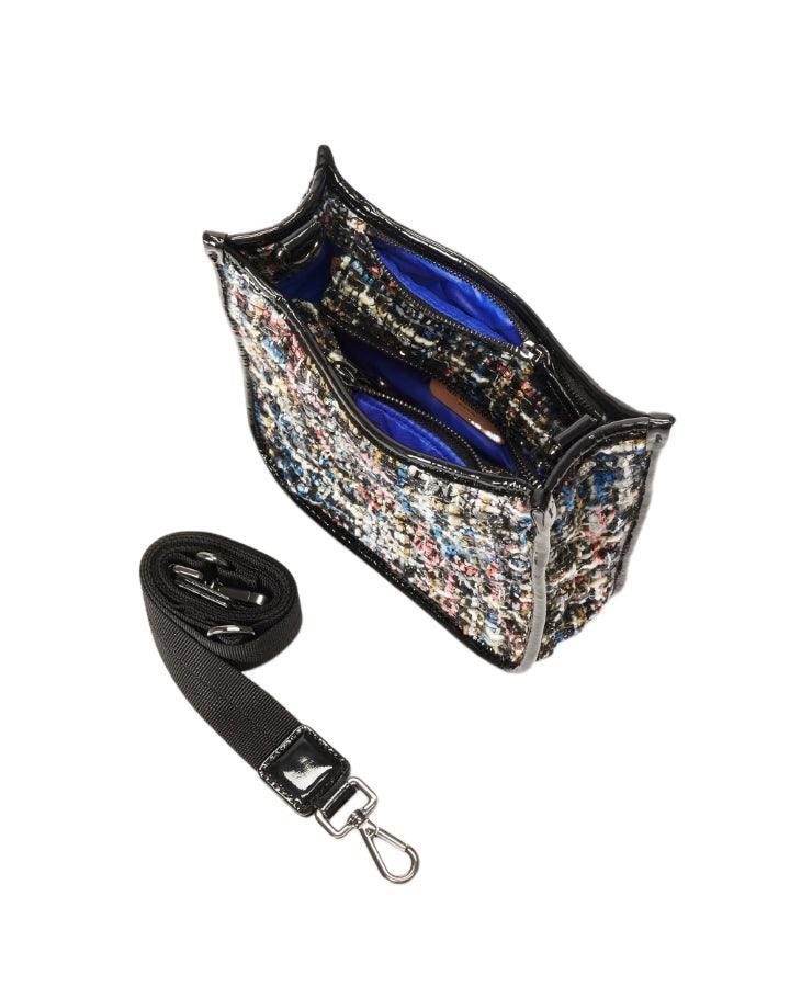 MZ Wallace - Midnight Sparkle Boucle Small Box Crossbody Bag