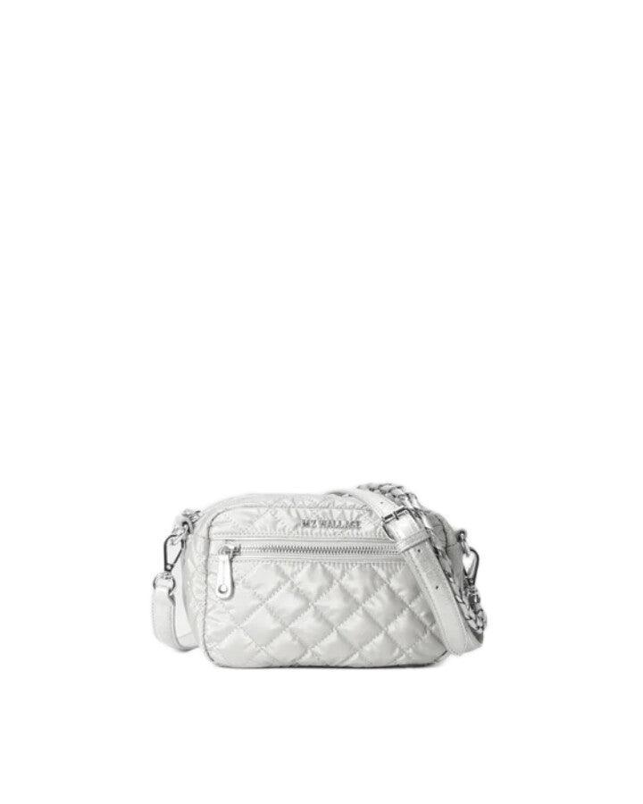 MZ Wallace - Oyster Metallic Mini Crosby Bag