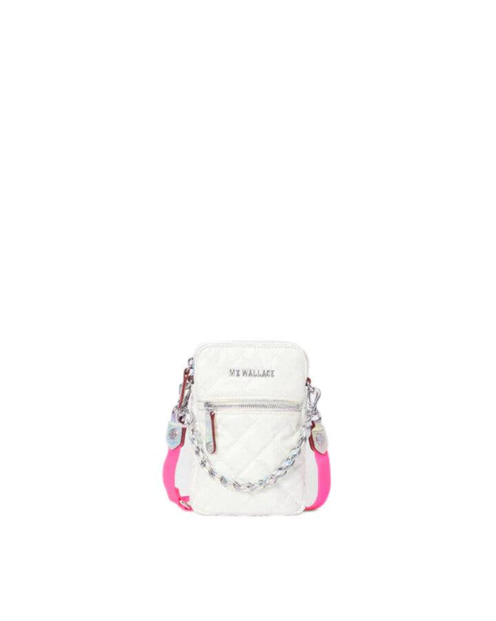MZ Wallace - Pearl With Iridescent Micro Crosby Bag